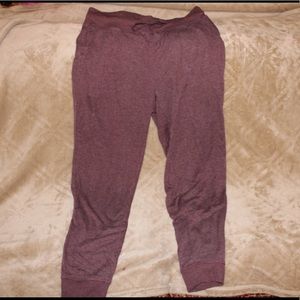 Maroon Slouched Joggers